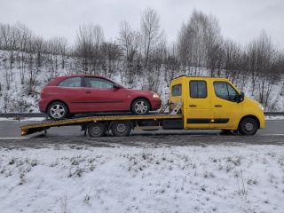 Laweta podczas opadów śniegu – Leszno